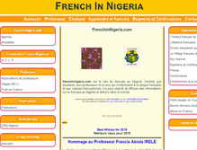 Tablet Screenshot of frenchinnigeria.com